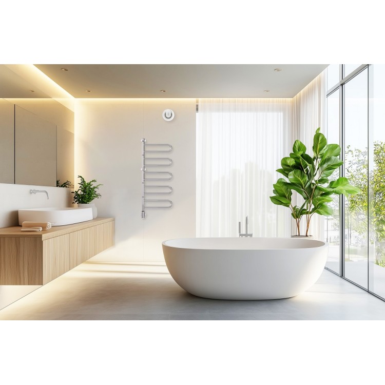 Elektriskais dvieļu žāvētājs PAX Flex U 5/650 Momento II 106W, nerūsējošais tērauds