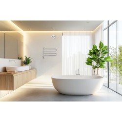 Elektriskais dvieļu žāvētājs PAX Flex U 2/650 Momento II 43W, nerūsējošais tērauds