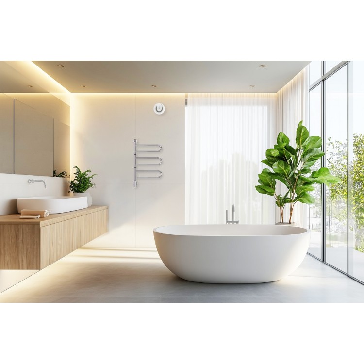 Elektriskais dvieļu žāvētājs PAX Flex U 3/650 Momento II 64W, nerūsējošais tērauds