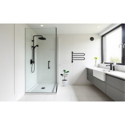 Elektriskais dvieļu žāvētājs PAX Flex U 2/650 Momento II 43W, melns matēts