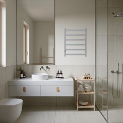 Elektriskais dvieļu žāvētājs PAX Tango Duo 54x70cm 50W, nerūsējošais tērauds