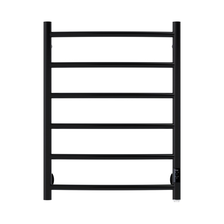 Elektriskais dvieļu žāvētājs PAX Salsa Duo Black 54x70cm 55W, melns matēts