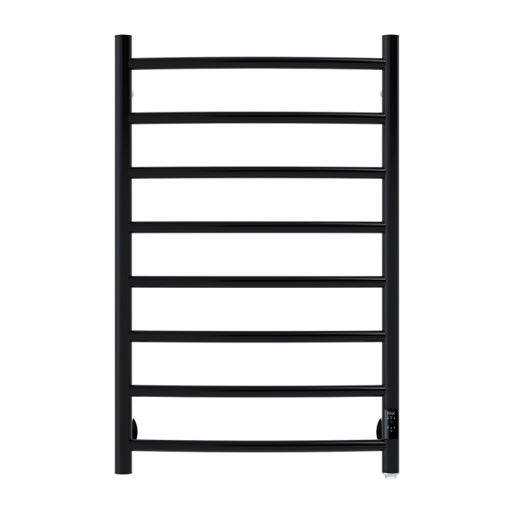 Elektriskais dvieļu žāvētājs PAX Foxtrot DUO 80W, melns matēts