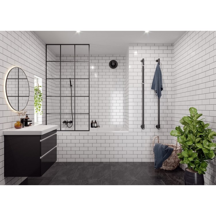 Sadzīves ventilators PAX Norte 100 Automātisks ar Bluetooth, melns Sadzīves ventilators PAX Norte 100 Automātisks ar Bluetooth, melns