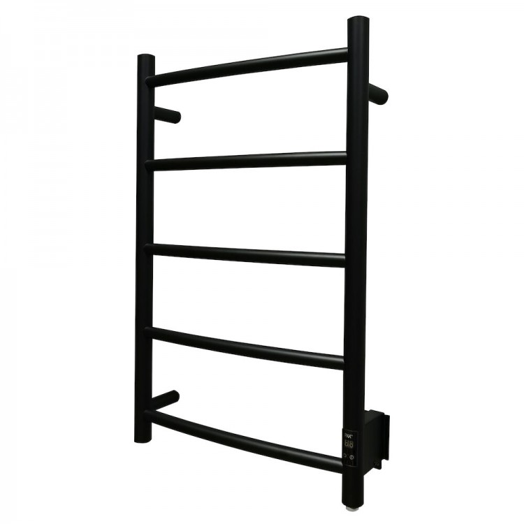 Elektriskais dvieļu žāvētājs PAX Samba Timer 40W, melns matēts