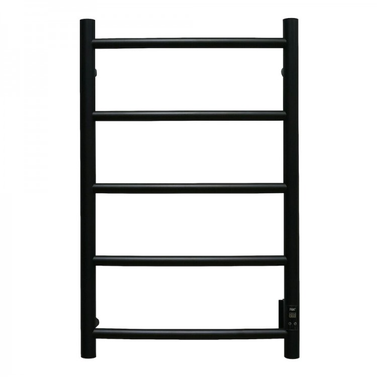 Elektriskais dvieļu žāvētājs PAX Samba Timer 40W, melns matēts