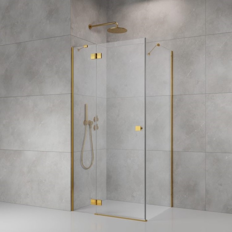 Dušas stūris kvadrātveida Radaway Almatea SE Gold KDJ 80x80 cm L, hroms Dušas stūris kvadrātveida Radaway Almatea SE Gold KDJ 80x80 cm L, hroms