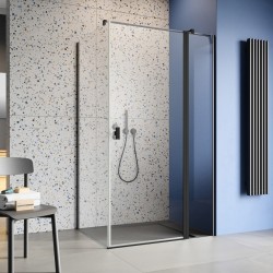 Dušas stūris taisnstūra Radaway NES Black KDJ II R + S1 100x70 cm