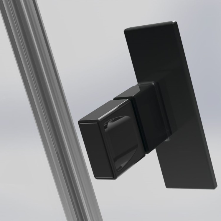 Dušas stūris taisnstūra Radaway NES Black KDJ II L + S1 80x70 cm