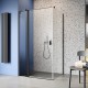 Dušas stūris taisnstūra Radaway NES Black KDJ II L + S1 80x70 cm