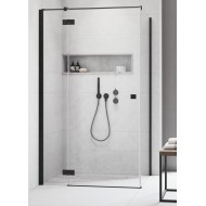 Dušas stūris kvadrātveida Radaway Essenza Black KDJ+S1 100x100 L