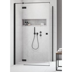 Dušas stūris kvadrātveida Radaway Essenza Black KDJ+S1 100x100 L