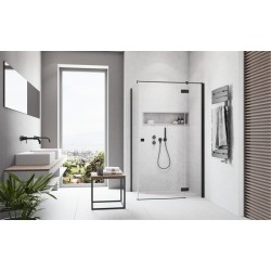 Dušas stūris kvadrātveida Radaway Essenza Black KDJ+S1 100x100 L