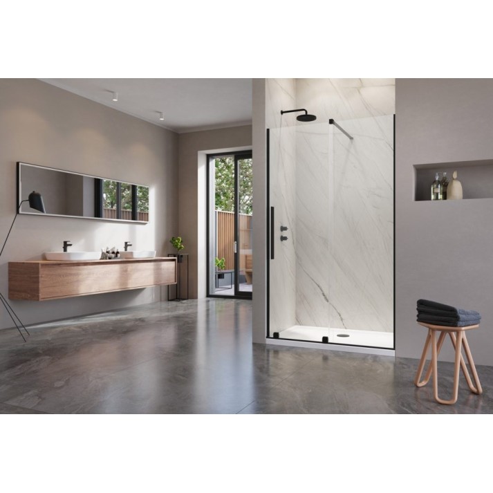 Dušas durvis bīdāmās Radaway FURO Black DWJ 120 L/R