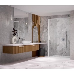 Dušas stūris taisnstūra Radaway Idea KDJ White 100x75cm, 100L/75R