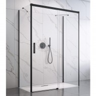 Dušas stūris taisnstūra Radaway Idea Black KDJ+S 90x100x90cm, 90/100R/90BL