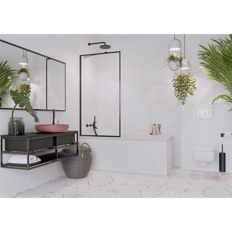 Vannas sieniņa Radaway IDEA Black PNJ II Frame 60 cm