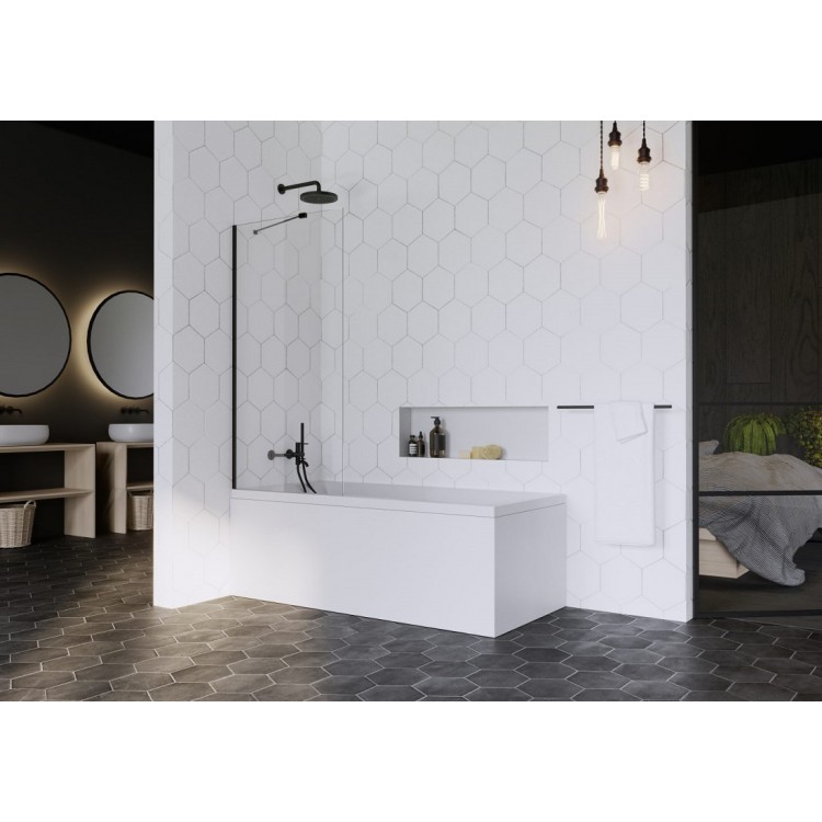 Vannas sieniņa Radaway IDEA Black PNJ II 100 cm