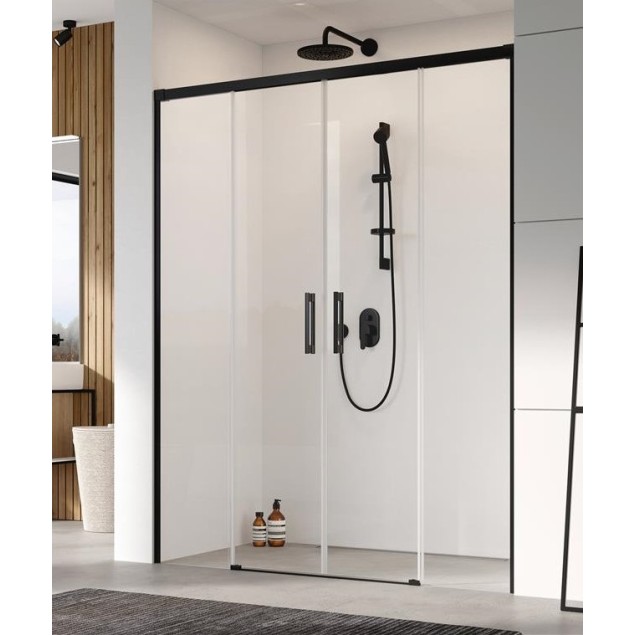 Dušas durvis Radaway Idea Black DWD 150cm