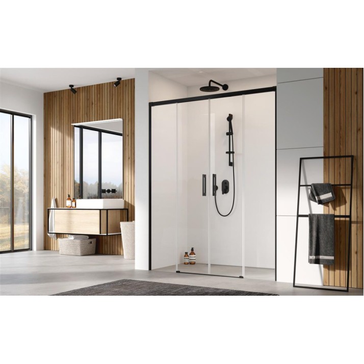 Dušas durvis Radaway Idea Black DWD 150cm