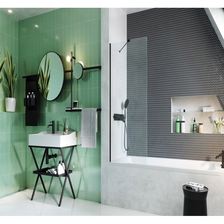 Vannas sieniņa Radaway Modo New Black PNJ II 50 cm