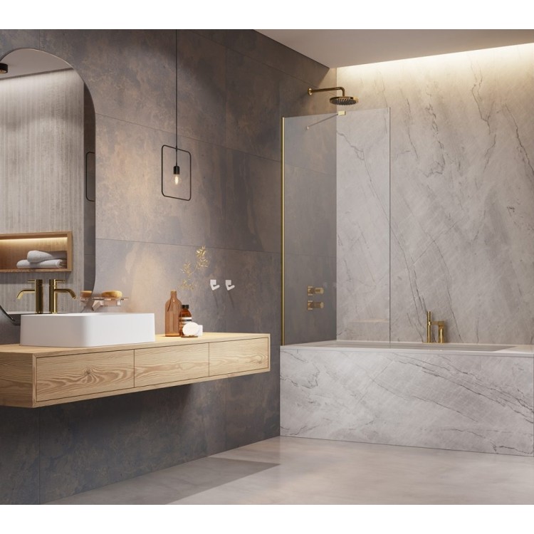 Vannas sieniņa Radaway Modo New Gold PNJ II 80 cm