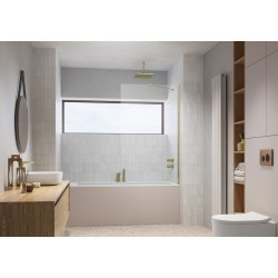 Vannas sieniņa Radaway Modo New Brushed Gold PNJ II 100 cm