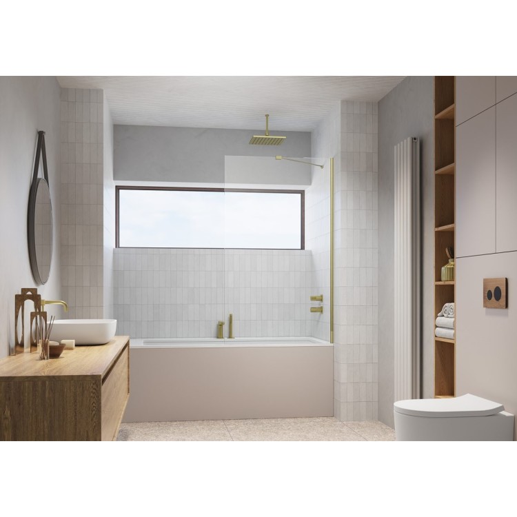 Vannas sieniņa Radaway Modo New Brushed Gold PNJ II 100 cm