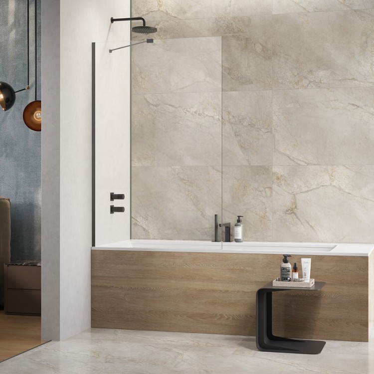 Vannas sieniņa Radaway Modo New Brushed Gunmetal PNJ II 60 cm