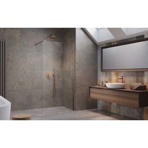 Dušas siena Radaway MODO New Brushed Copper II 1100x2000mm