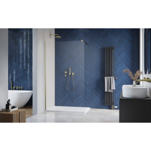 Dušas siena Radaway MODO New Brushed Gold II 1000x2000mm