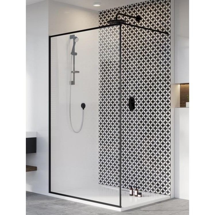 Dušas siena Radaway MODO New Black Frame II 1050x2000mm