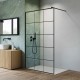 Dušas siena Radaway NES Black Factory Walk-in II 1000x2000mm, melns