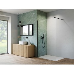 Dušas siena Radaway NES Black Walk-in II 1000x2000mm, melns