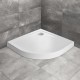 Dušas paliktnis pusapaļš Radaway Doros A Compact 80x80, balts akmens Dušas paliktnis pusapaļš Radaway Doros A Compact 80x80, balts akmens