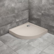 Dušas paliktnis pusapaļš Radaway Doros A Compact 80x80, kašmirs