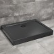 Dušas paliktnis taisnstūra Radaway DOROS D Compact 90x80cm, melns akmens