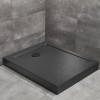 Dušas paliktnis taisnstūra Radaway DOROS F Compact 120x70cm, melns akmens