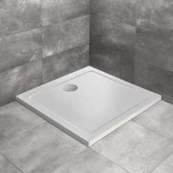 Dušas paliktnis kvadrātveida Radaway DOROS C 90x90cm, balts akmens