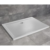 Dušas paliktnis taisnstūra Radaway DOROS D 100x80cm, balts akmens