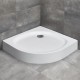 Dušas paliktnis pusapaļš Radaway Patmos A Compact 80x80 ,balts