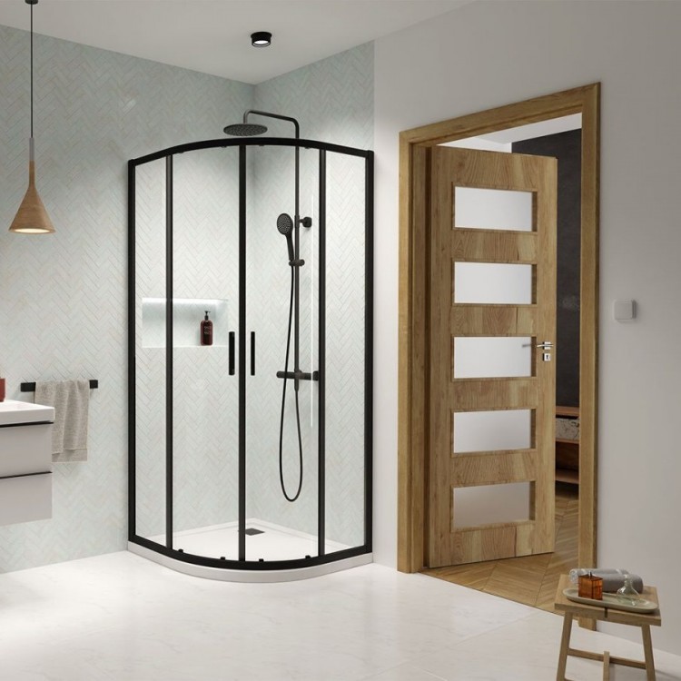 Dušas stūris pusapaļš Radaway Premium Pro Black PDD 80x80 cm Dušas stūris pusapaļš Radaway Premium Pro Black PDD 80x80 cm