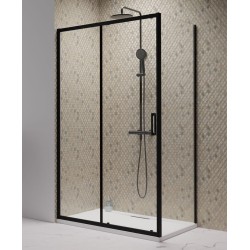 Dušas stūris taisnstūra Radaway Premium PRO Black KDJ+S 100Lx80 cm