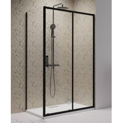 Dušas stūris taisnstūra Radaway Premium PRO Black KDJ+S 100Rx80 cm