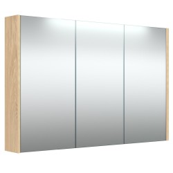 Vannas istabas skapītis ar spoguli RB JOY 98.2 cm, gaišs ozols