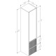 Vannas istabas augstais skapis RB URBAN 160x35cm, 203521212 Vannas istabas augstais skapis RB URBAN 160x35cm, 203521212