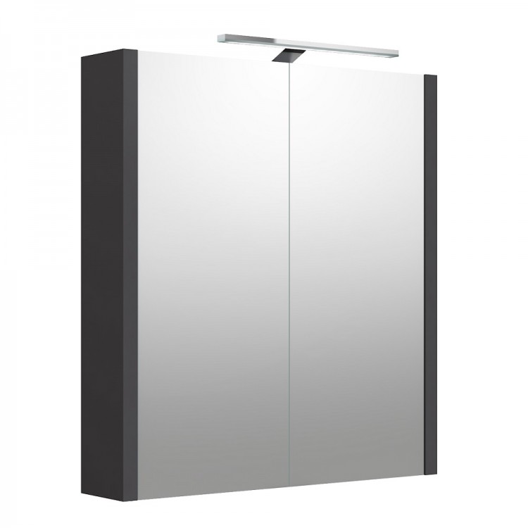 Vannas istabas skapītis ar spoguli un LED apgaismojumu RB URBAN 60 cm, 2002305 Vannas istabas skapītis ar spoguli un LED apgaismojumu RB URBAN 60 cm, 2002305