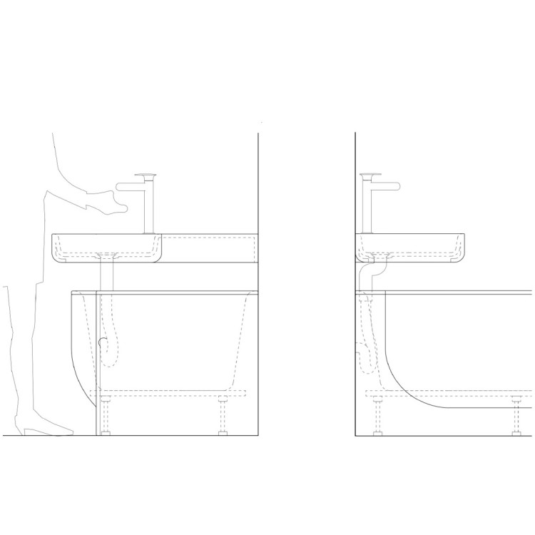 Taisnstūra vanna RAVAK ARC 170x75cm L, balta