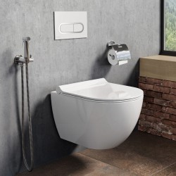 Noskalošanas taustiņš Ravak Chrome, balts X01455