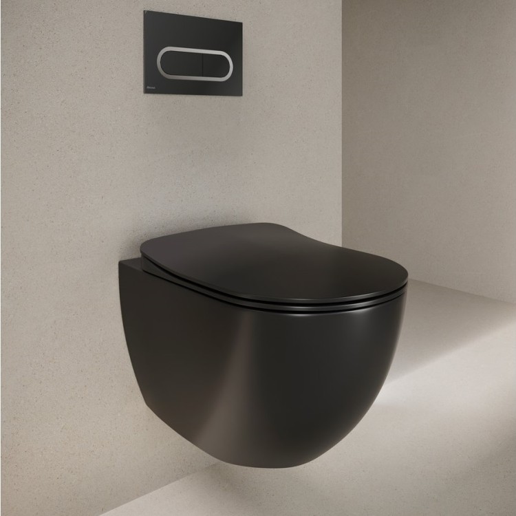 Noskalošanas taustiņš Ravak Chrom, melna X01797